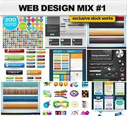 24套网页/UI设计素材合集包：Web Design Mix